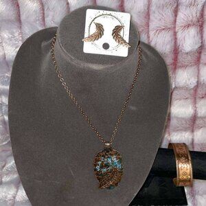 Vintage 3 lot of copper jewelry.